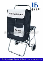 Folding shopping cart with seatXDZ03-2F-18