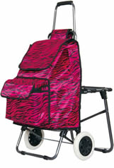 Folding shopping cart with seatXDZ03-2F-14